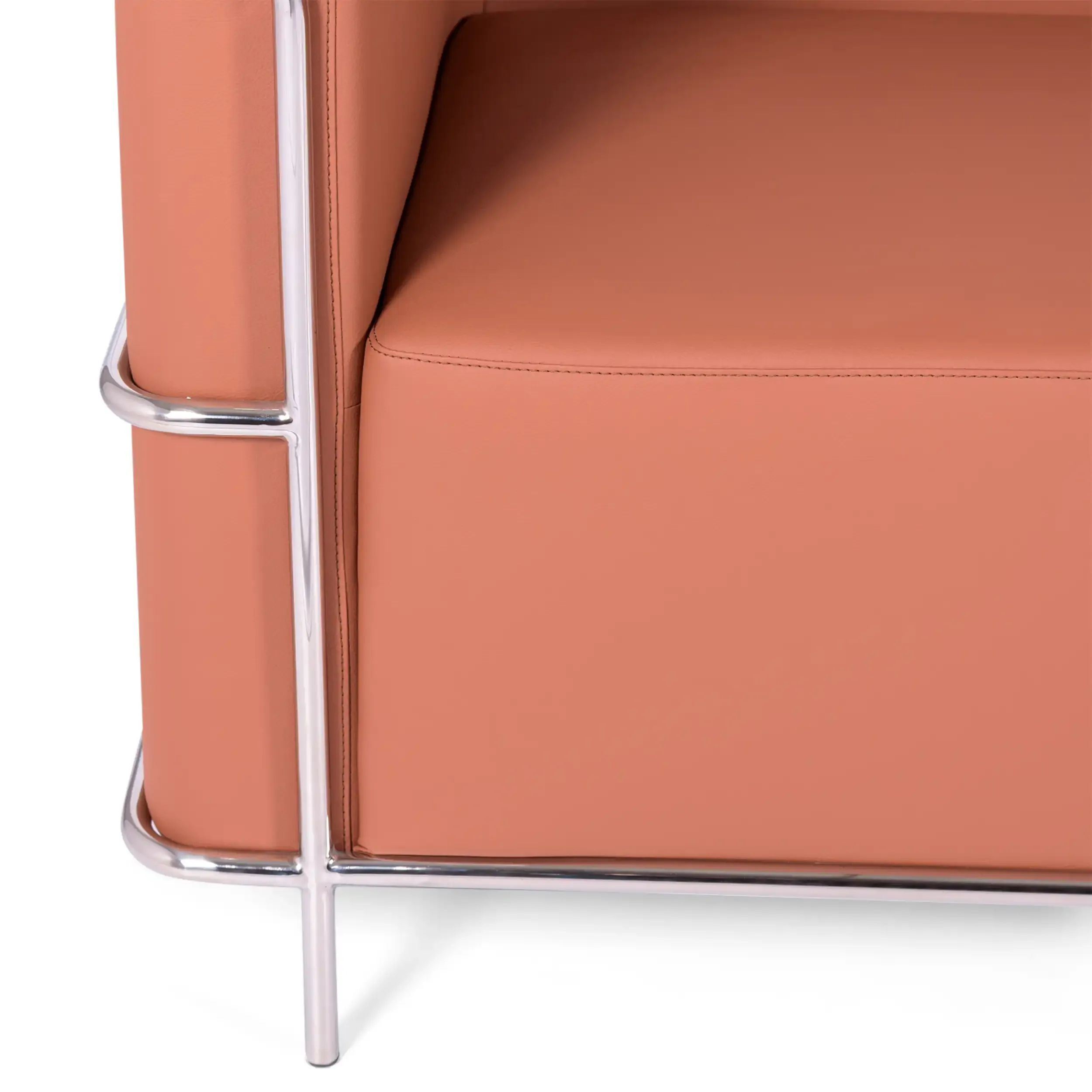 Torino 3-istuttava sohva ekotekonahkaa ja kromattua terästä - Mobelarium - Mobelarium