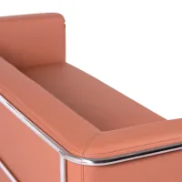 Torino 3-istuttava sohva ekotekonahkaa ja kromattua terästä - Mobelarium - Mobelarium