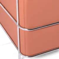 Torino 3-istuttava sohva ekotekonahkaa ja kromattua terästä - Mobelarium - Mobelarium