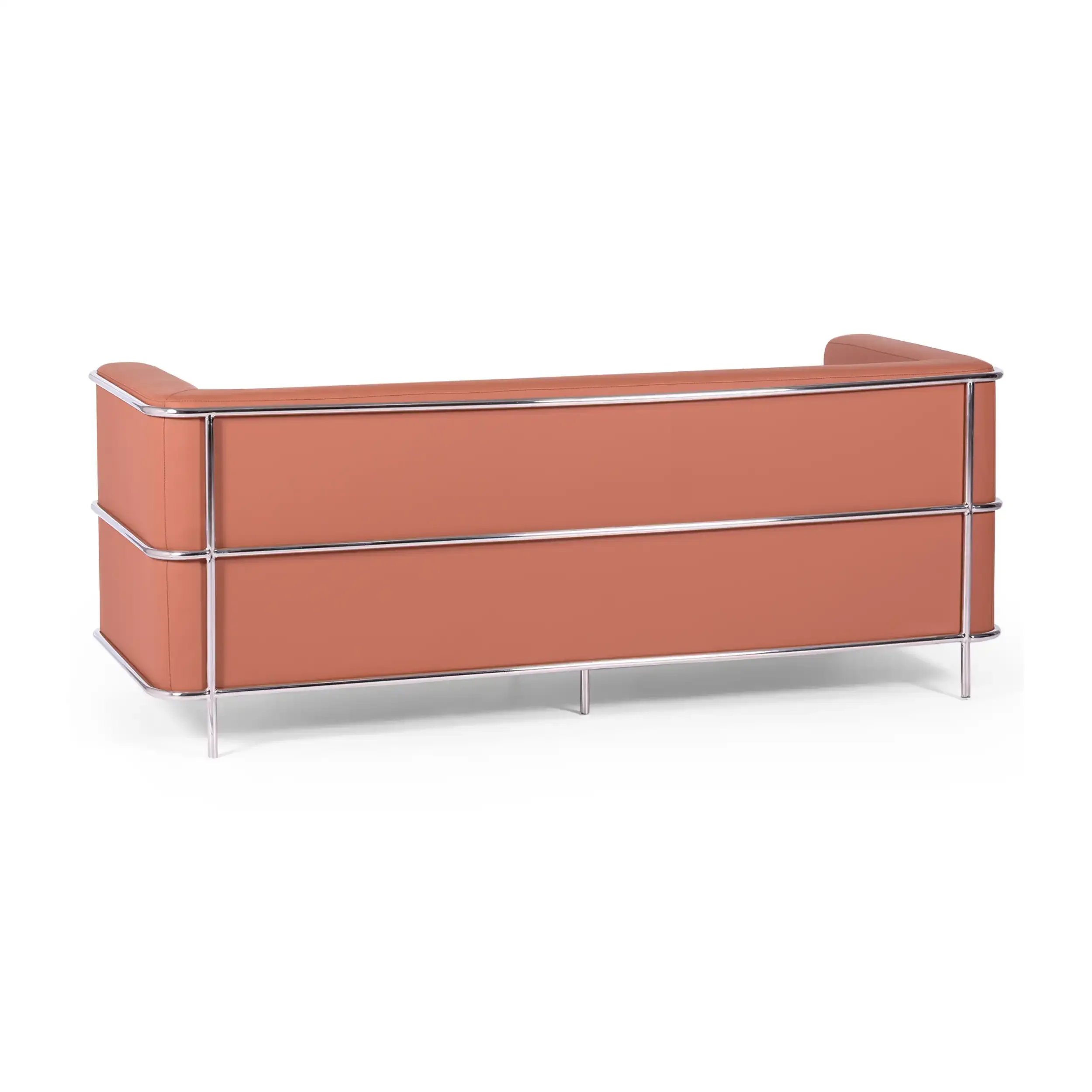 Torino 3-istuttava sohva ekotekonahkaa ja kromattua terästä - Mobelarium - Mobelarium