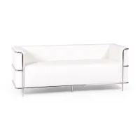 Torino 3-istuttava sohva ekotekonahkaa ja kromattua terästä - Mobelarium - Mobelarium