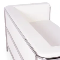 Torino 3-istuttava sohva ekotekonahkaa ja kromattua terästä - Mobelarium - Mobelarium