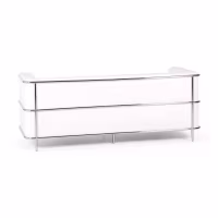 3-Sitzer Sofa Torino aus Ökoleder und verchromtem Stahl - Mobelarium