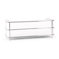 Sofá Torino de 3 lugares em couro ecológico e aço cromado - Mueble Design