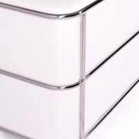 3-Sitzer Sofa Torino aus Ökoleder und verchromtem Stahl - Mobelarium