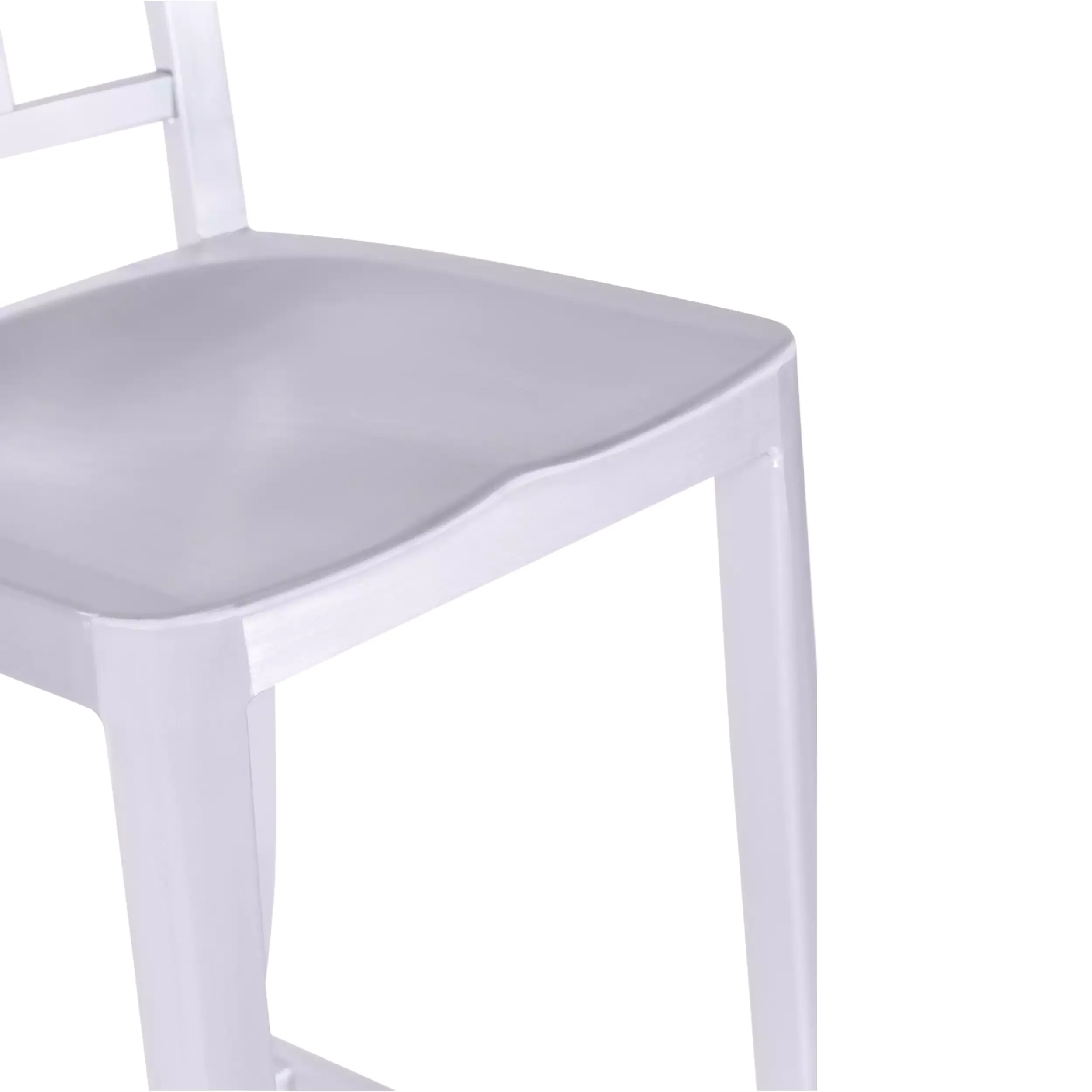 Nachbildung des Navy Army Hockers aus Aluminium - ikonisches Industriedesign