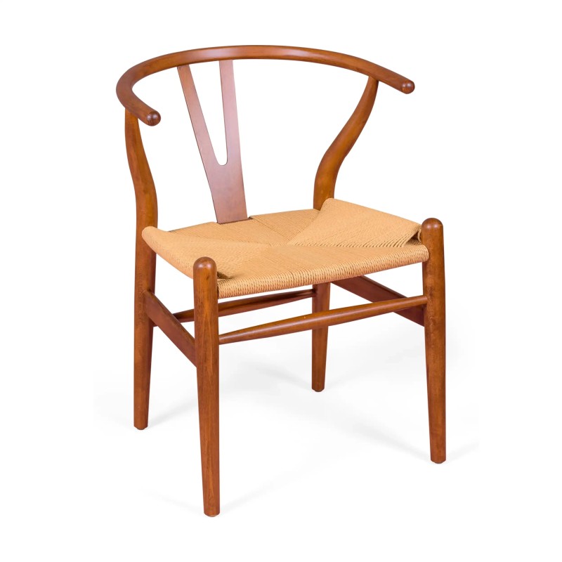 Inspirazione sedia Wishbone in Noce - Sedie nordiche - Mobiliedesign