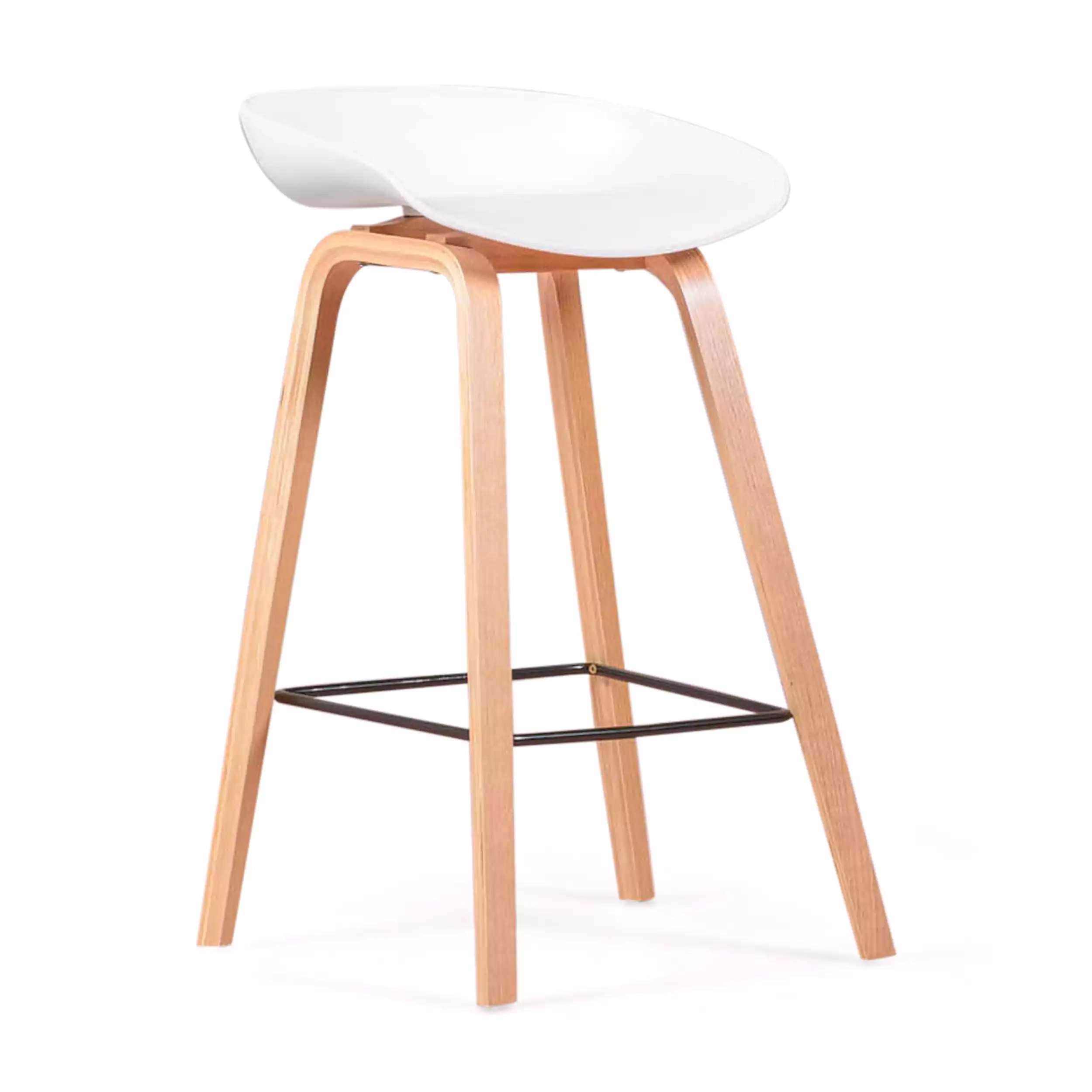 Holen Sie sich den Nordic-Hocker aus Buchenholz – Mueble Design