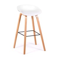 Stolička Skandinávie 75 cm v bukovém dřevě - Mobelarium