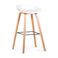 Stolička Skandinávie 75 cm v bukovém dřevě - Mobelarium
