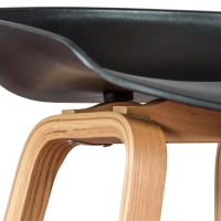 Sgabello nordico da 75 cm in legno di faggio - Mobile Design