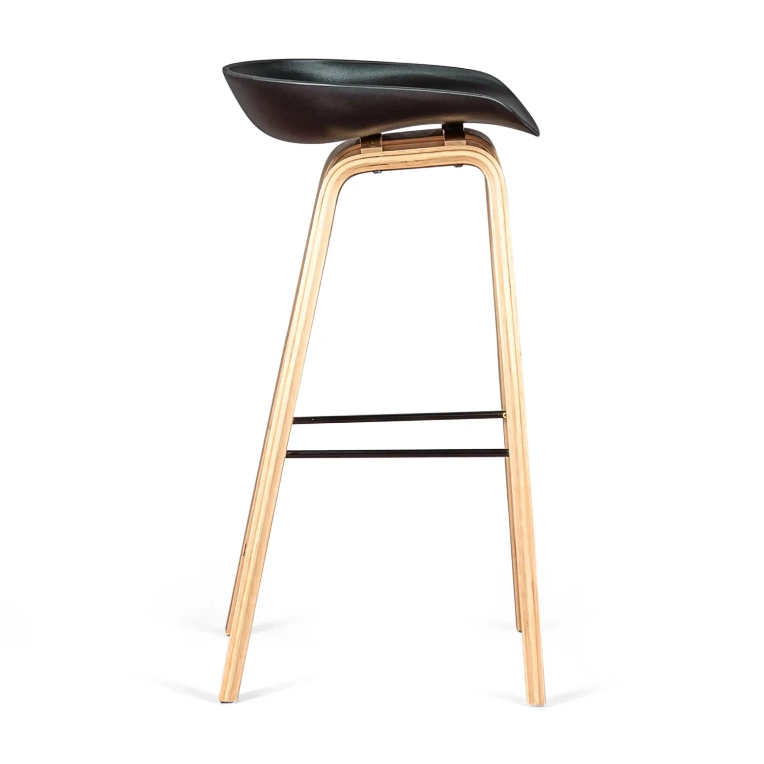 75cm Nordic Stool in Beech Wood - Mueble Design