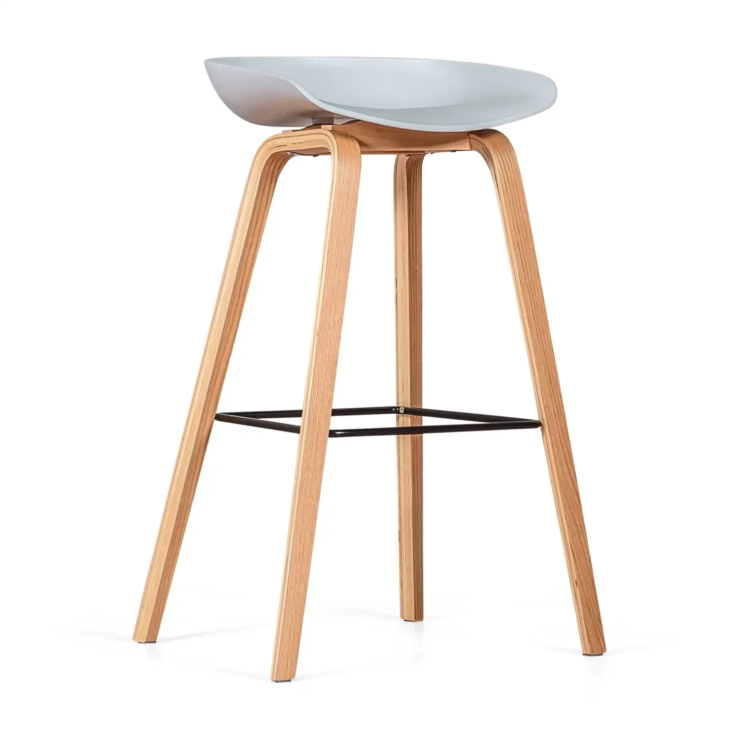 Barstoel Scandinavisch van 75cm in Beukenhout - Mobelarium