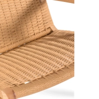 Sillón Catani CH25 | Diseño escandinavo en fresno y cuerda natural