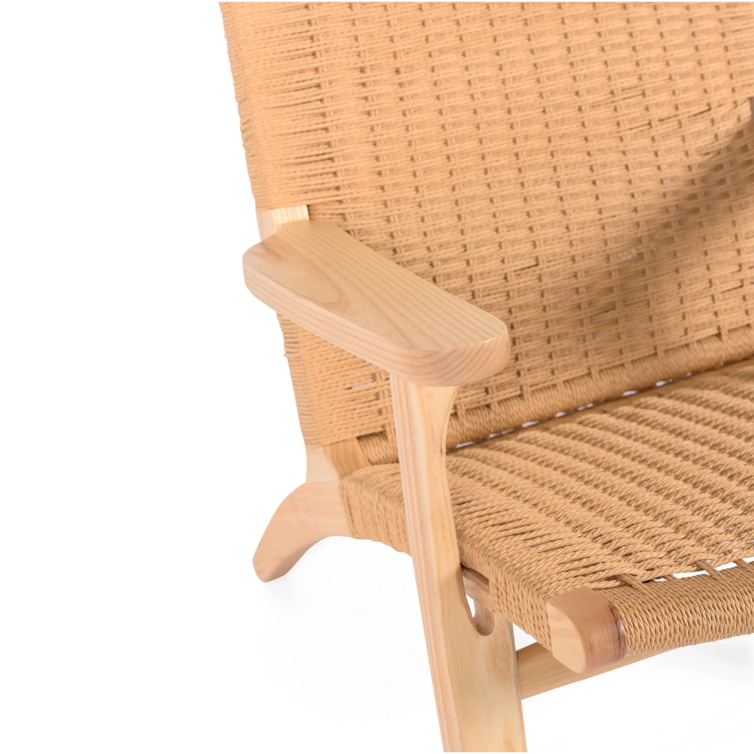 Sillón Catani CH25 | Diseño escandinavo en fresno y cuerda natural