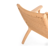 Sessel Catani CH25 | Skandinavisches Design aus Esche und Naturseil