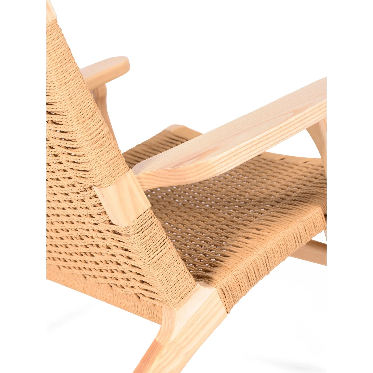Sillón Catani CH25 | Diseño escandinavo en fresno y cuerda natural