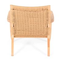 Fauteuil Catani CH25 | Scandinavisch ontwerp in essen en natuurlijk touw