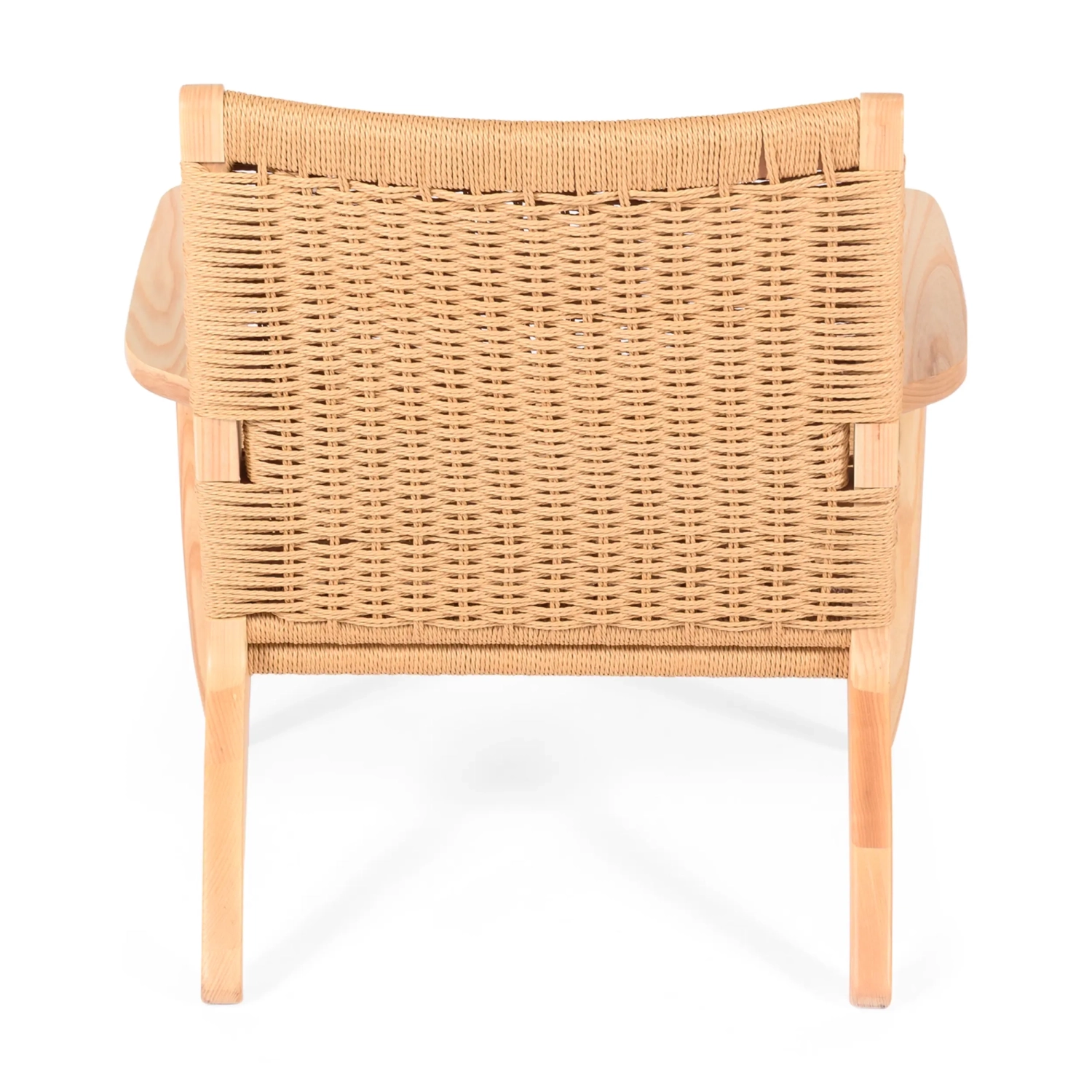 Cadeirão Catani CH25 | Design escandinavo em freixo e corda natural