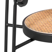 Silla Preston retro en ratán natural – Diseño y calidez - Mueble Design