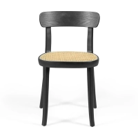 Tours stol i ask och rotting - Skandinavien och naturlig stil - Mobelarium