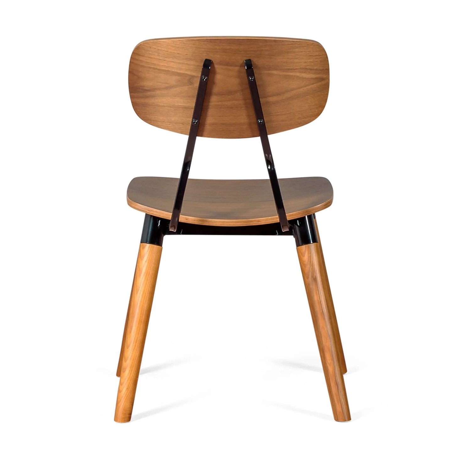 Sedia Copine in legno di noce | Design industriale retrò - Mobilie Design