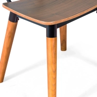 Copine-stol i valnötsträ | Industriell retrodesign Mobelarium