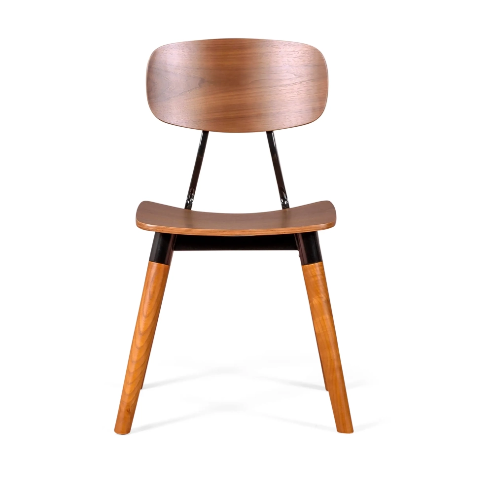 Židle Copine z ořechového dřeva | Industriální retro design - Mobelarium