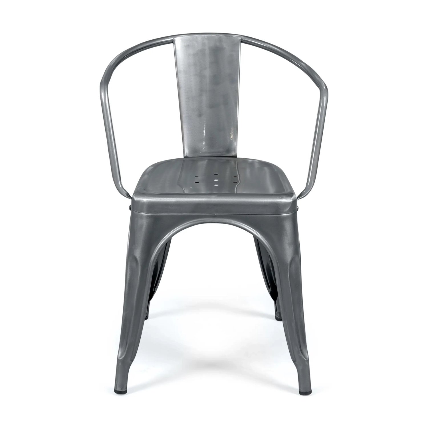 Sedia in metallo Bistro con braccioli - Impilabile e robusta Mobilie Design