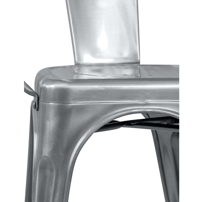 Cadeira de metal Bistro com apoios para os braços - Empilhável e resistente Mueble Design