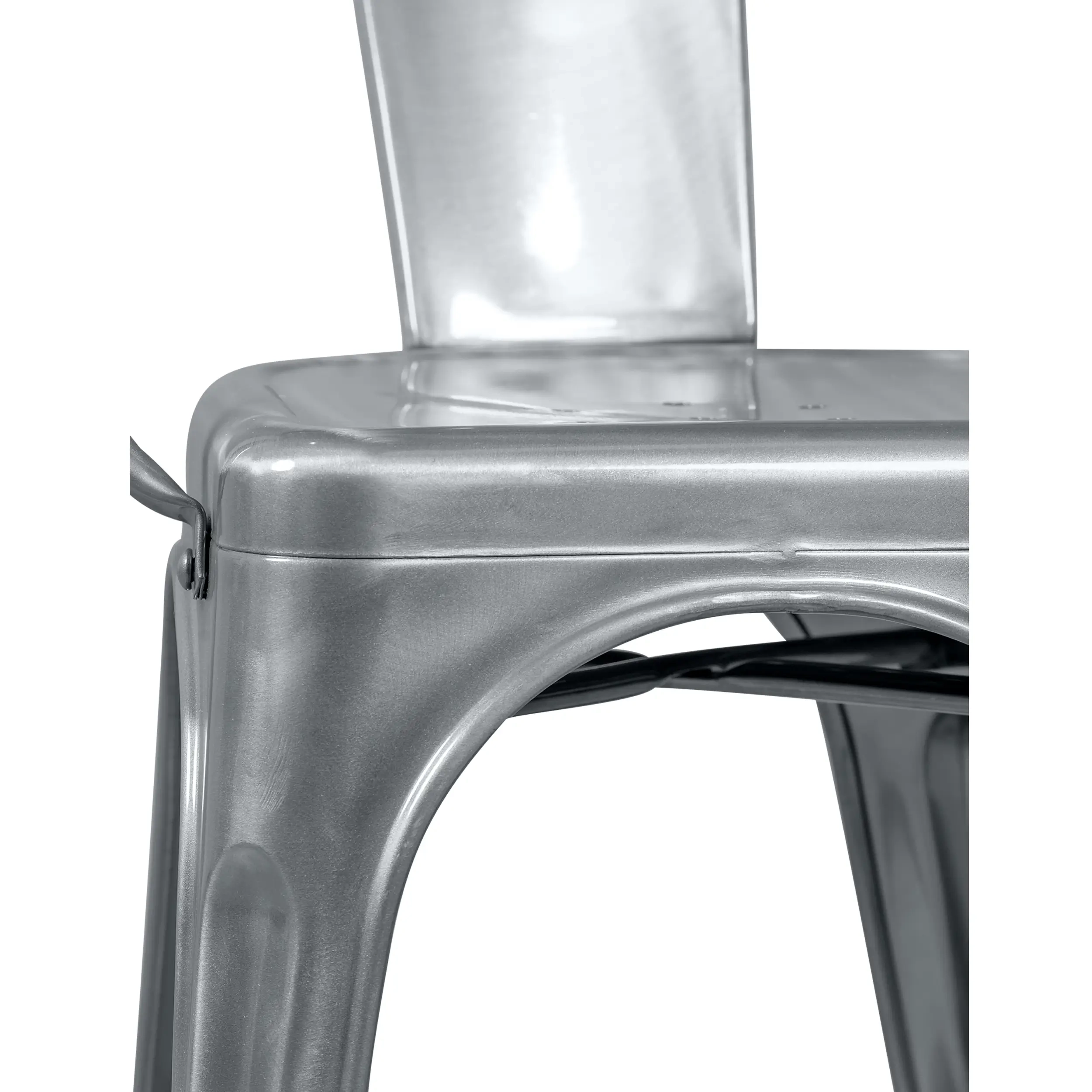 Metallinen tuoli Bistro käsinojilla - pinottava ja tukeva Mobelarium