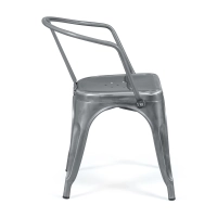 Kovová židle Bistro s područkami - stohovatelná a robustní Mobelarium