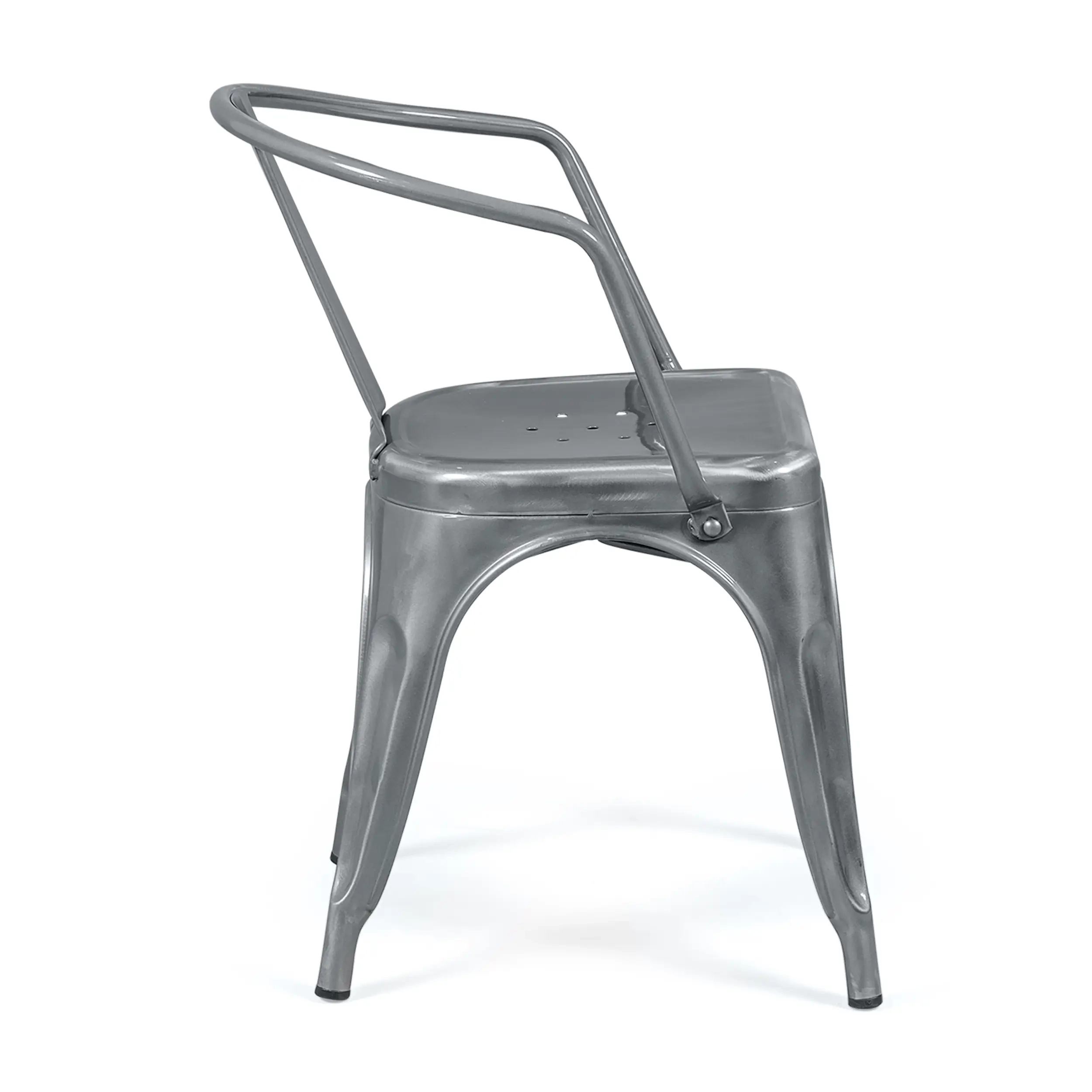 Kovová židle Bistro s područkami - stohovatelná a robustní Mobelarium
