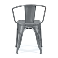 Metallstol Bistro med armstöd - Stapelbar och robust Mobelarium