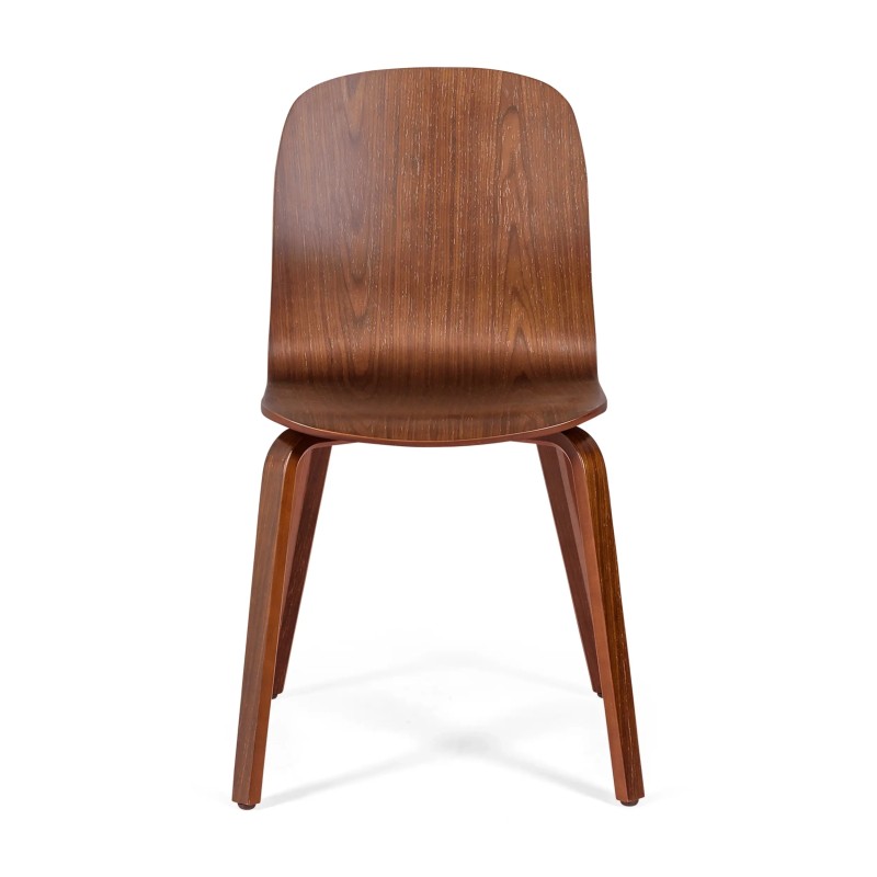 Chaise design Scandinave Hut en bois de noyer | Style scandinave élégant