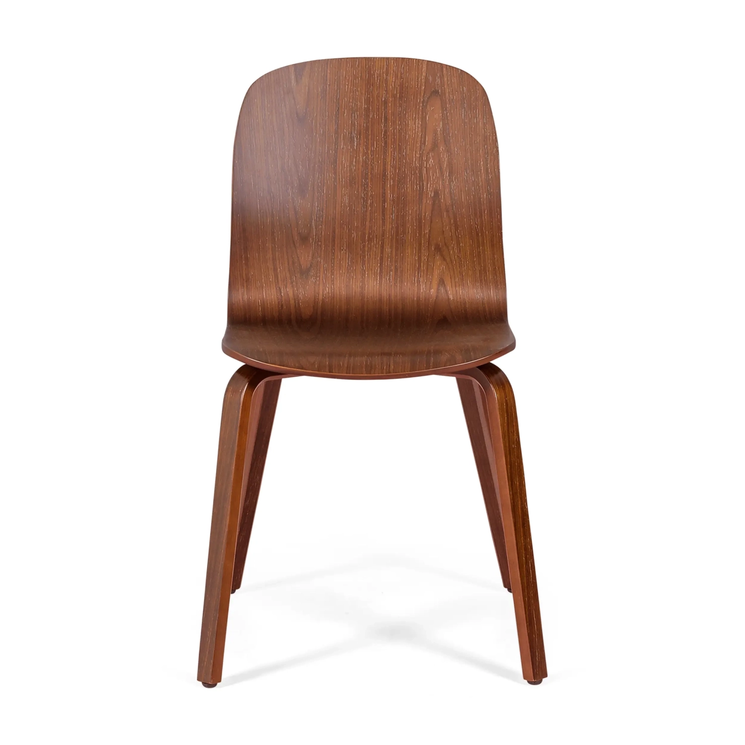 Cadeira de design Nórdica Hut em madeira de nogueira | Estilo escandinavo elegante