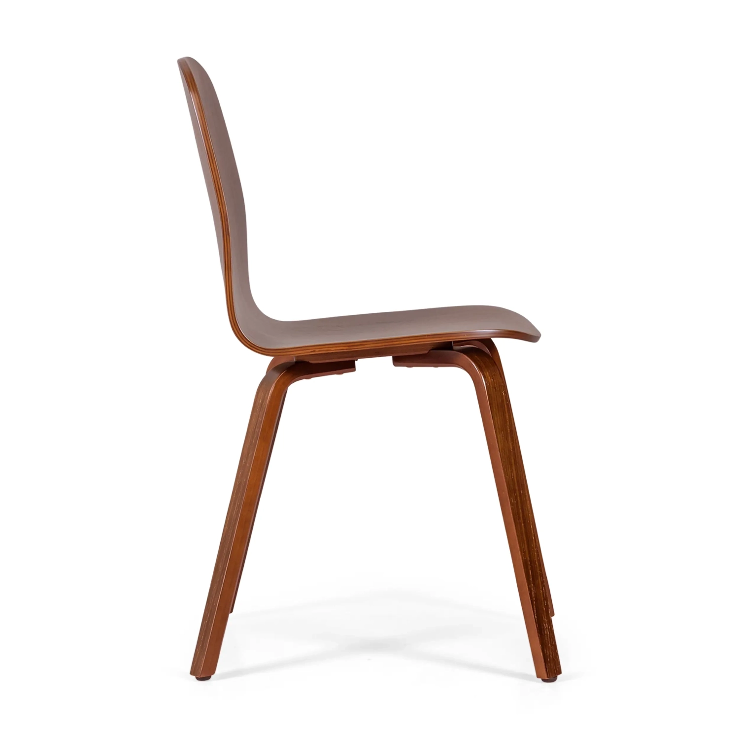 Cadeira de design Nórdica Hut em madeira de nogueira | Estilo escandinavo elegante