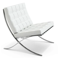 Réplica de la silla Barcelona en piel natural