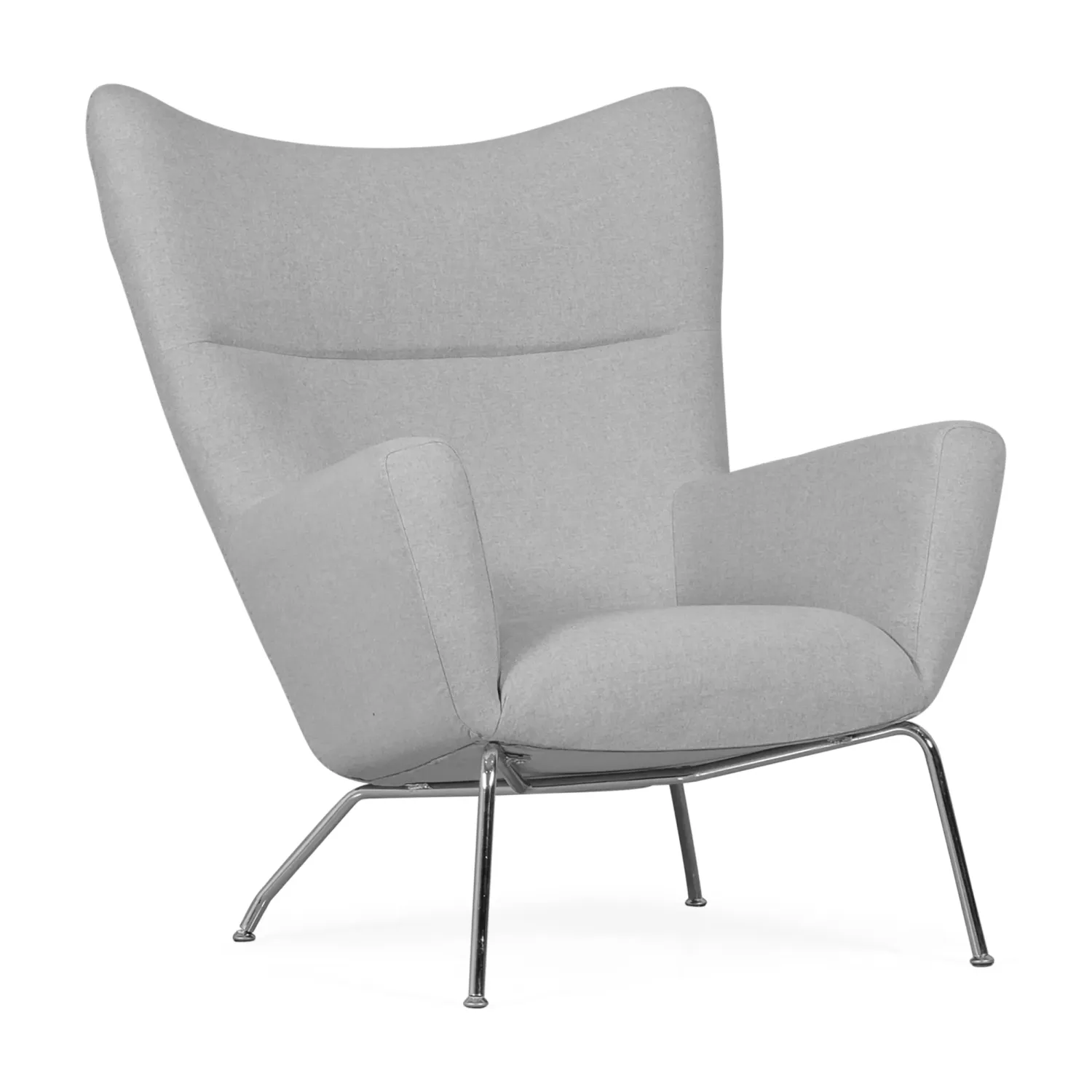 Replica van de fauteuil Wing CH445 van ontwerper Hans J. Wegner