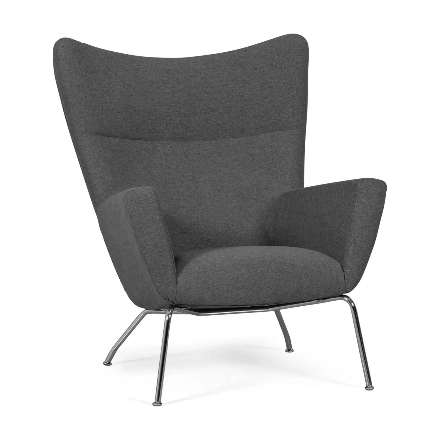 Replica van de fauteuil Wing CH445 van ontwerper Hans J. Wegner