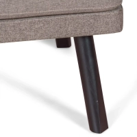 Fauteuil Leeds en rotin naturel avec coussin en coton : style vintage Scandinave