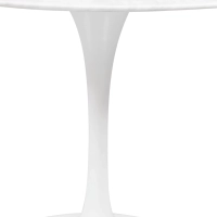 Inspirační tulipánový jídelní stůl v mramoru Carrara 120 cm - designový nábytek