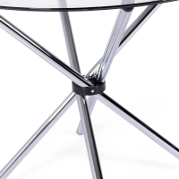 Runt glasbord 80 cm | Modern design för kök och matsal