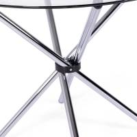 Tavolo rotondo in vetro 80 cm | Design moderno per cucina e sala da pranzo