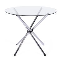 Tavolo rotondo in vetro 80 cm | Design moderno per cucina e sala da pranzo