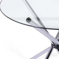 Ronde Glazen Tafel 80 cm | Modern Ontwerp voor Keuken & Eetkamer