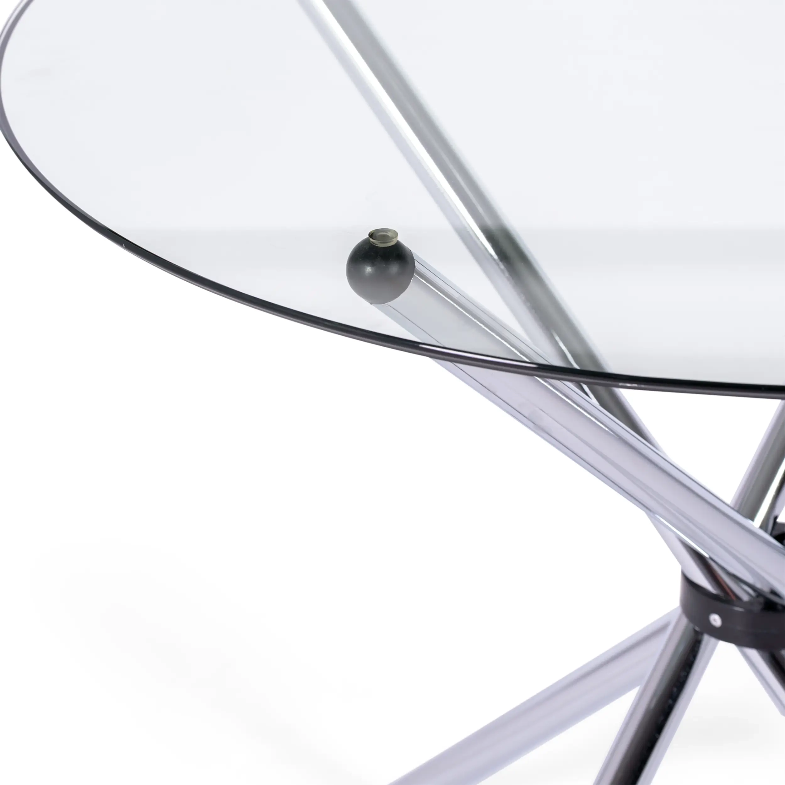 Runt glasbord 80 cm | Modern design för kök och matsal