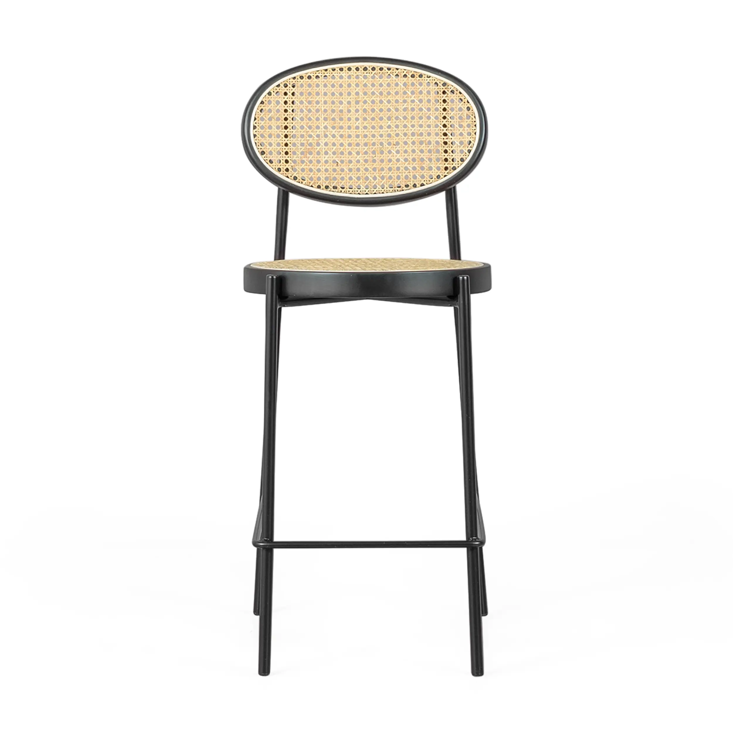Hocker Vintage Bar Preston Rattan Natur 65 cm - Mobelarium