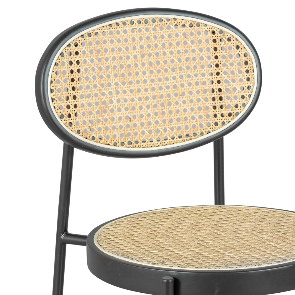 Hocker Vintage Bar Preston Rattan Natur 65 cm - Mobelarium