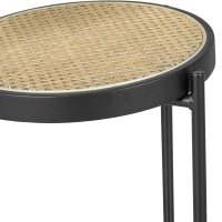 Stołek Vintage Bar Preston Rattan Naturalny 65 cm - Mobelarium